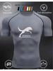 Men's Short Sleeve Compression T-Shirt Breathable Elastic Strength/Motivational Style Training Top