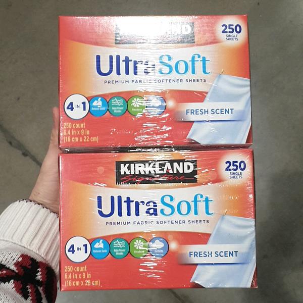 Kirkland Signature Paper Fiber Softener 250 sheets x 2 ea