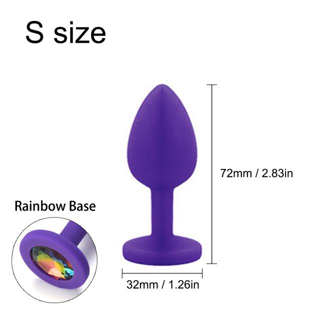 Big 3 Sizes Sex Shop Adult Silicone Jewelry Anal Trainer Sex Prostate Back Yard Toy Anal Butt Plug for Women Man Couple