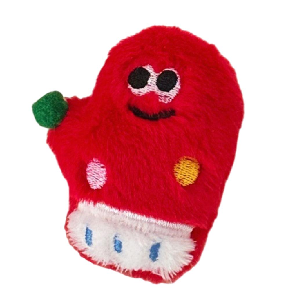 Holiday Furr Plush Christmas Theme Brooch Pin Bag Decoration Brooch Lovely Plush Pin for Festival Decors All Ages