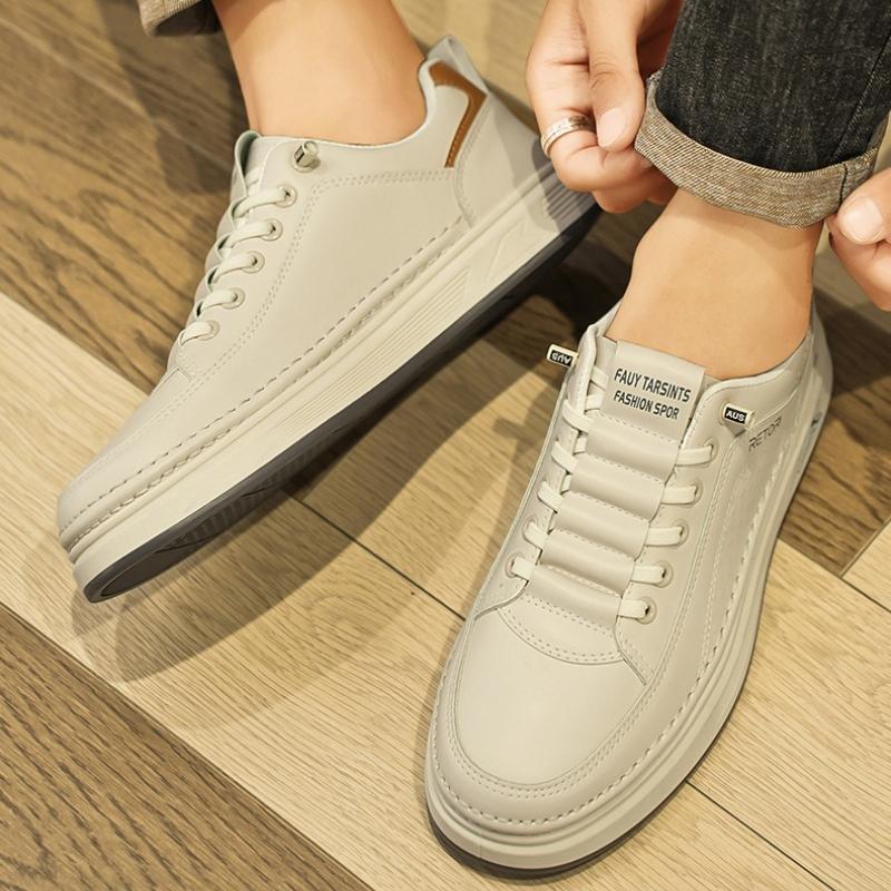 Hochwertige Weichleder Freizeitschuhe Neue Leichte Atmungsaktive Sneaker Vielseitige Mode Herren Laufschuhe Designerschuhe