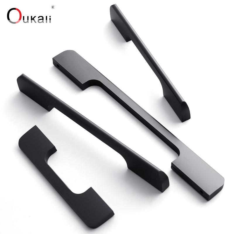 Oukali 400mm Good Quality Modern Contemporary Furniture Simple Cabinet Wardrobe Cabinet Door Drawer Aluminum Alloy Long Handles