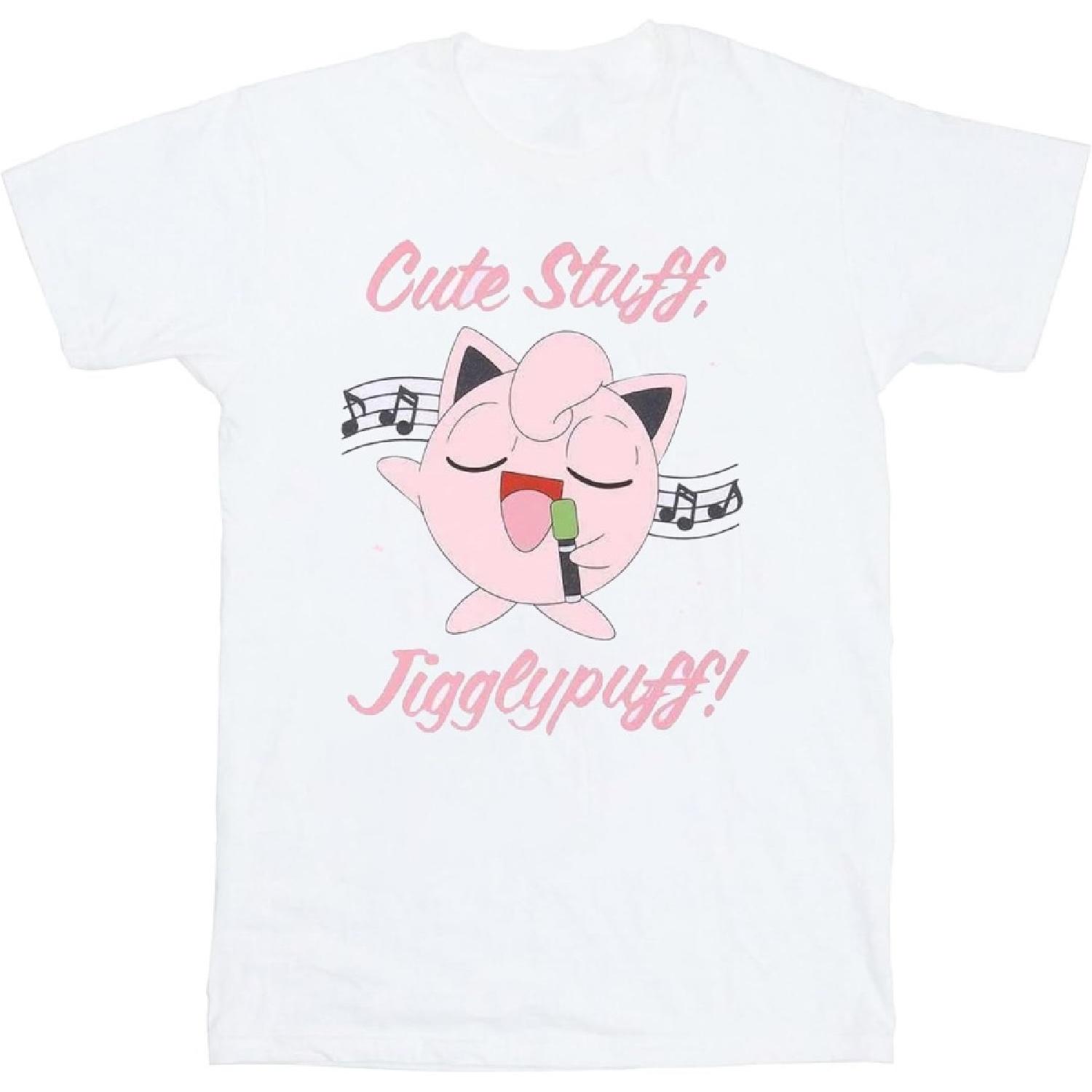 

Унисекс футболка для взрослых Pokemon Jigglypuff для пения S белый