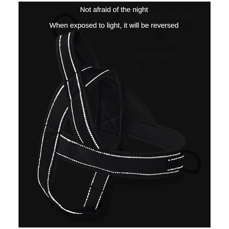 M-Modern-Nylon Strapazierfähiges Hundegeschirr Ohne Zug Haustiergeschirr Mit Griff Reflektierendes Trainingsgeschirr Für Kleine Mittelgroße Große Hunde