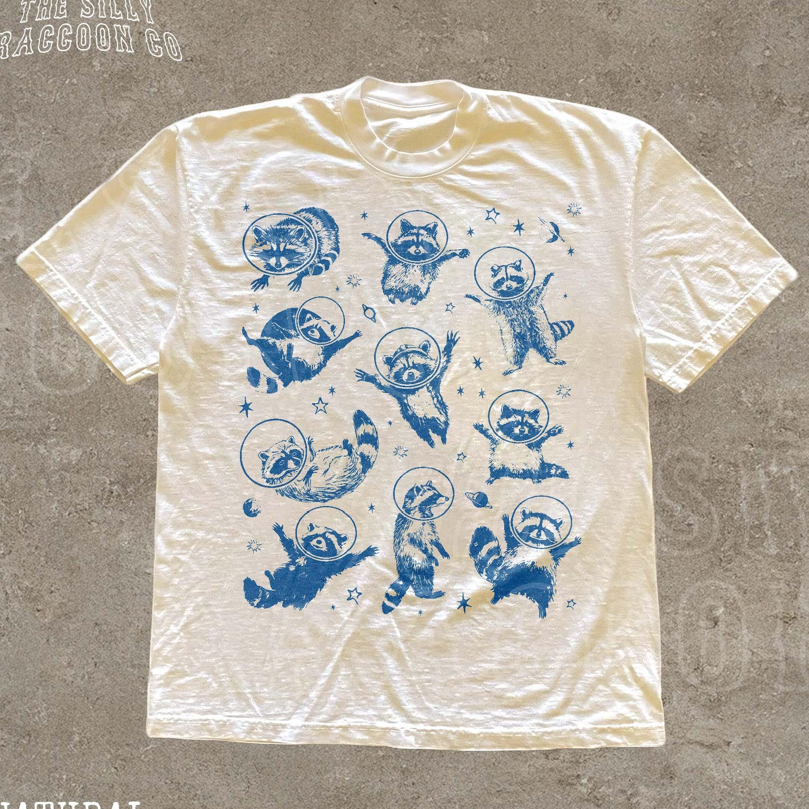 Astronaut Raccoon Shirt, Funny Space Tee, Vintage Animal T-shirt for Men Women, Raccoon Lover Gift, Trash Panda, Cosmic Nature Graphic Tee 3XL