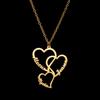 Atoztide Custom Multiple Names Heart Necklace for Women Family Stainless Steel Jewelry Choker Chain Personalized Birthday Gift