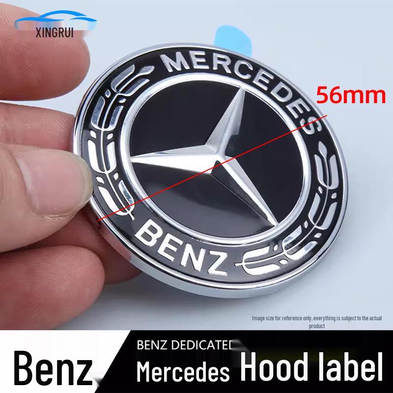 Mercedes-Benz C/S/E-Class Hood Emblem Universal Paste-on Sticker