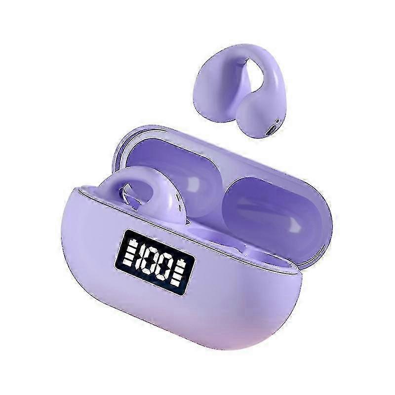 Smart Wireless Bluetooth Open Noise Canceling Headphones with Wireless Charging Box and Digital Disp