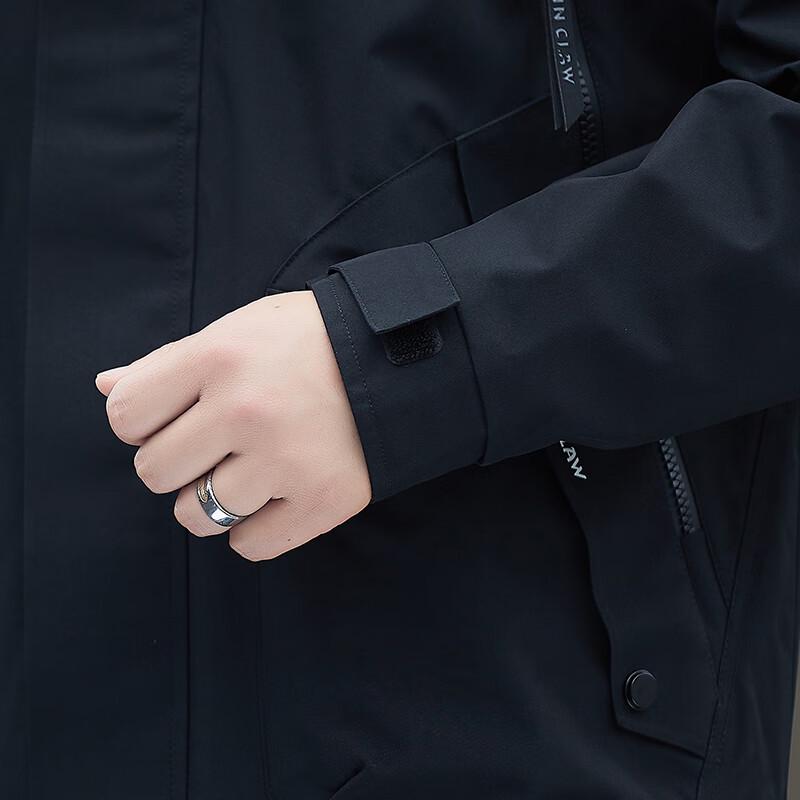 JEEP SPIRIT Men's Outdoor Hooded Windproof Waterproof Jacket