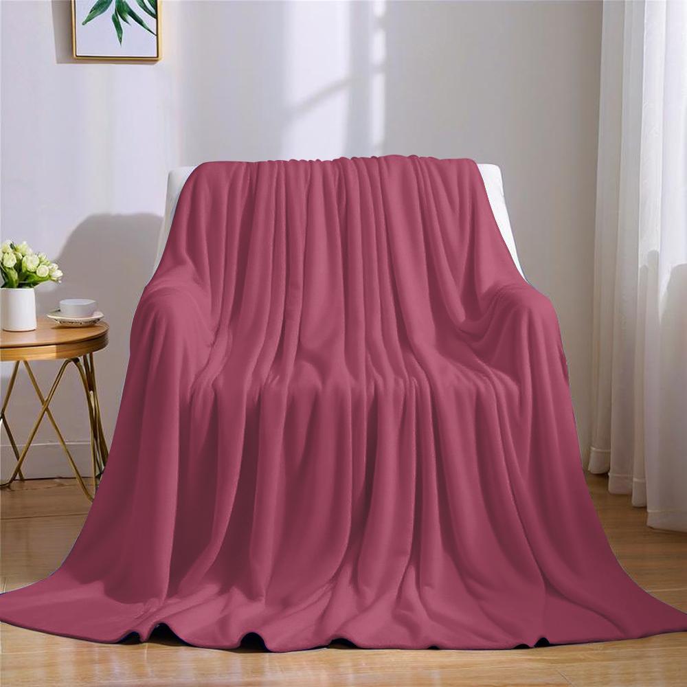 Dusty Mauve Flannel Blanket Warm Soft Halloween Christmas Couch Warm Cozy Decorative Decor Gift for All Season