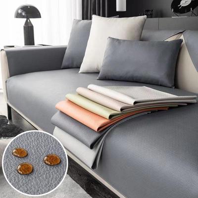 Waterproof & Urine-Proof Anti-Scratch Non-Slip Sofa Cushion, Outdoor Pet-Friendly Universal Seat Cushion with Imitation Leather Cowhide Pattern.