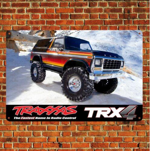 Metal Poster Rc Car Tin Sign Plaque Trx4 Bronco Rock Crawler