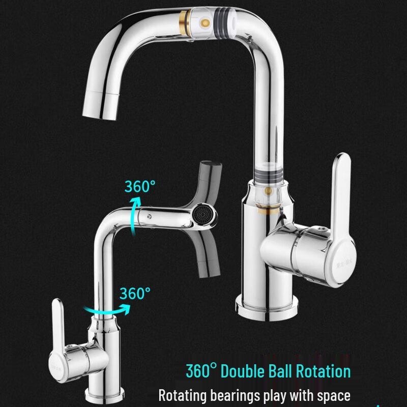 Shuizhisheng Edelstahl Drehbarer Beckenwasserhahn