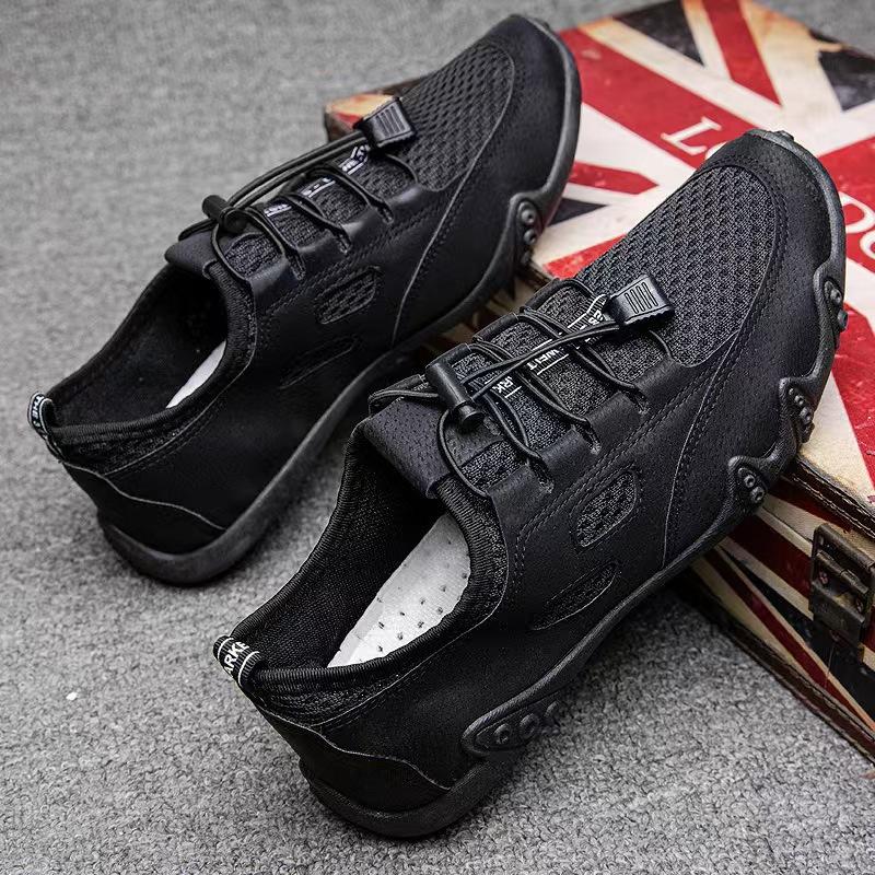 New Classic Mesh Men's Shoes Breathable Casual Shoes Sports Shoes Fashion Versatile Trendy Shoes Beans Shoes