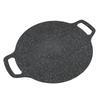 Korean Style Round Grill Pan Aluminum Nonstick Medical Stone Coating Grill Pan for Home Meats Seafood 38cm 15in