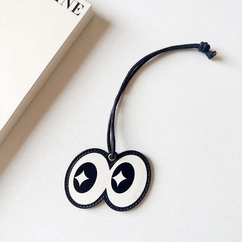 

Милые большие подвески для сумок с глазами для сумок из микрофибры, подвеска для сумки из кожи, мини-подвеска для мини-кошелька, подвески, аксессуары белый