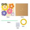6/12/24/48 Set Flower Bouquet Craft Kit Make Your Own Flower Bouquet DIY Mother's Day Paper Floral Bouquet Kit for Kids School Home Activities