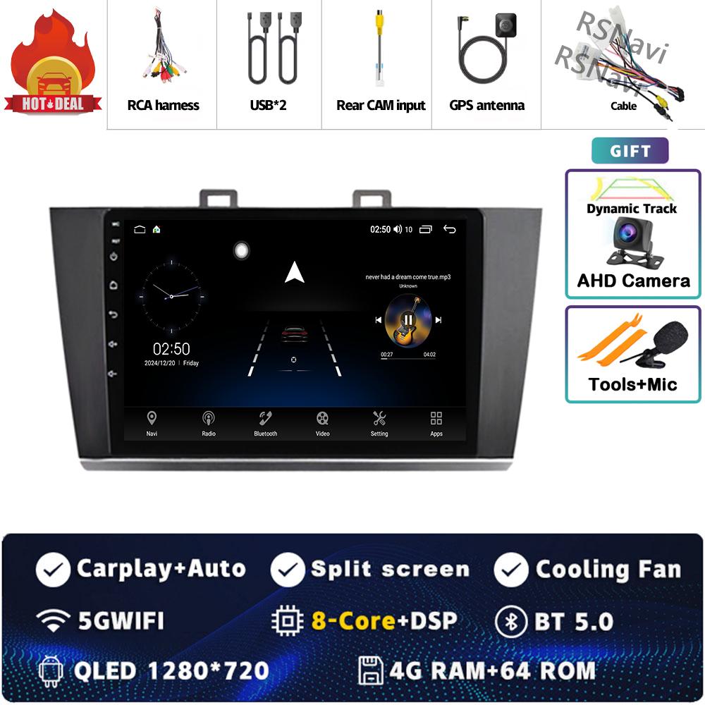 Android 14 Carplay Car Radio For Subaru Outback Legacy 2015 2016 2017 2018 Multimedia Video Player Navigation GPS Stereo 2Din BT