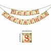 Letter Merry Christmas Decorations Paper Fireplace Hanging Ornaments Retro Christmas Banner