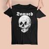 Sällsynt! The Damned Band Skalle Tung Bomull Svart Alla Storlekar Unisex T-shirt CM150 Unisex T-shirt