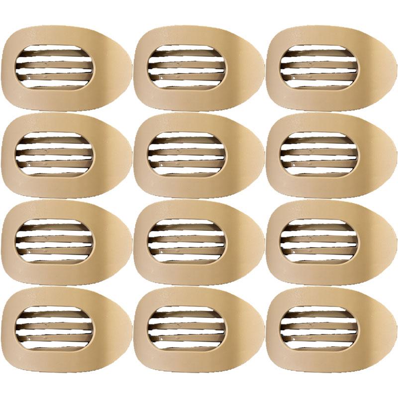 Leopard Print Oval Frosted Hair Clip Women's High-end Versatile Duckbill Clip Hair Accessories