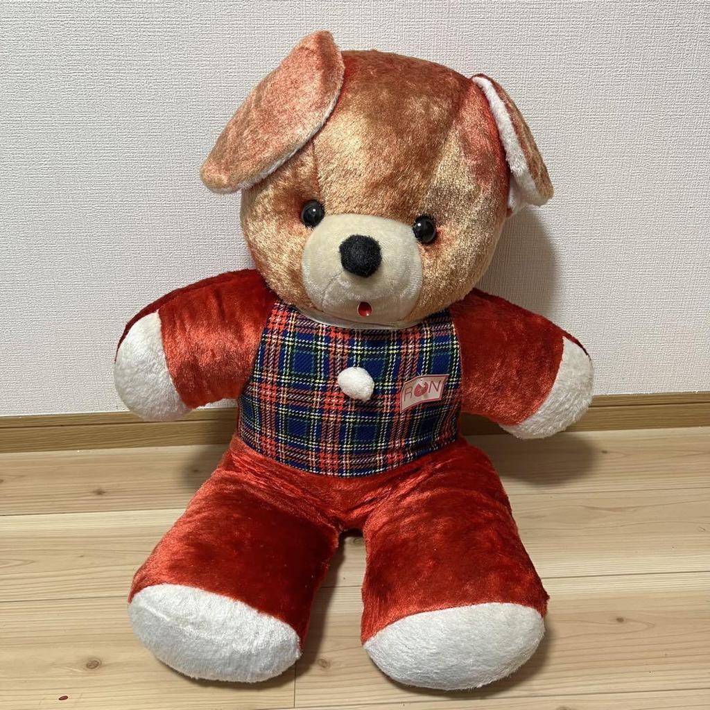 [USED] Vintage Big Teddy Bear, Retro, 80cm, Extra Large, Showa Era