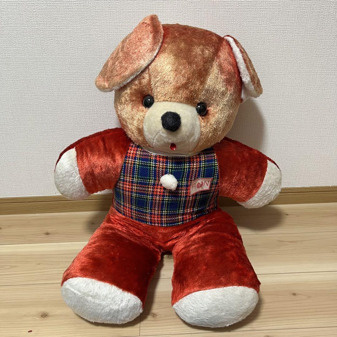 

[USED] Vintage Big Teddy Bear, Retro, 80cm, Extra Large, Showa Era