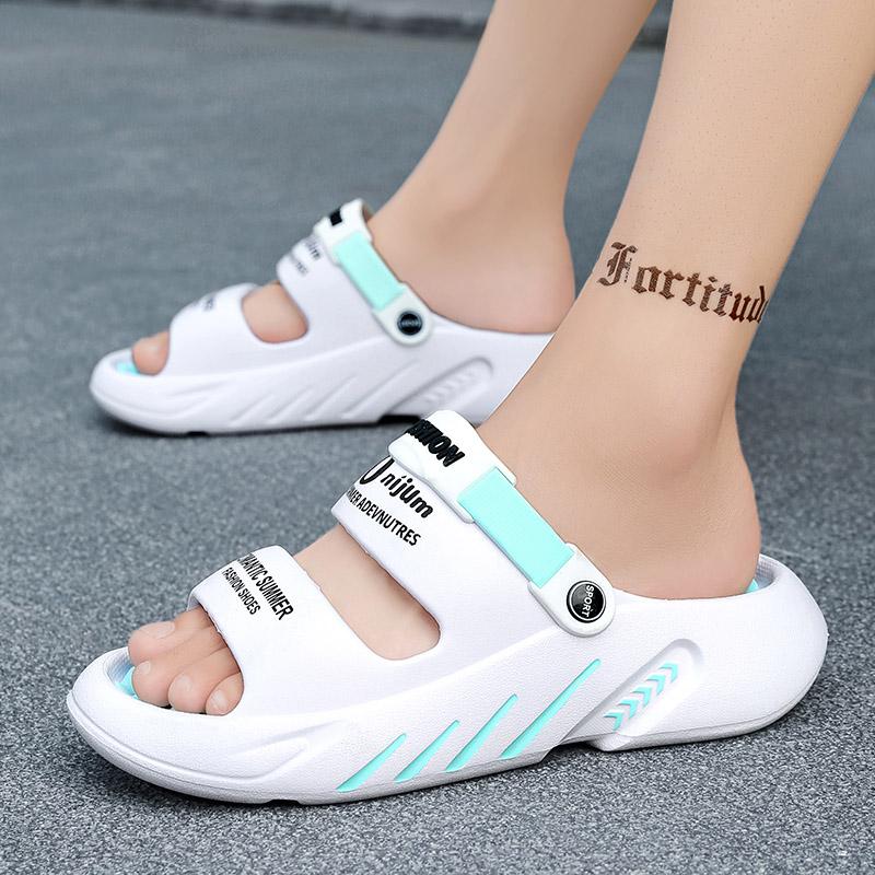 Fashion Massage Men Slippers Summer Breathable EVA Slippers Dual Purpose Sandals For Men Lightweigh Sumer Shoes For Men Plus Size 39-48