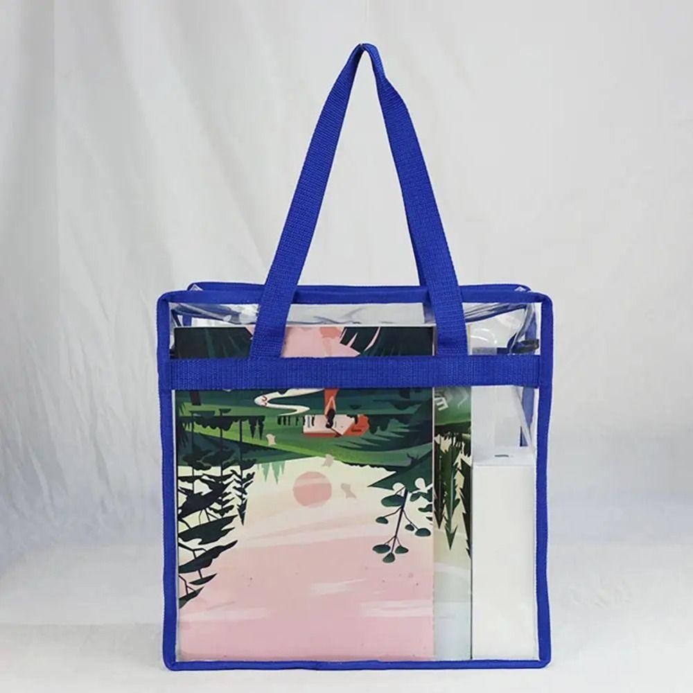 Waterproof Transparent Shoulder Bag Travel Beach Bag Clear Crossbody Bag PVC Tote Bag Girls