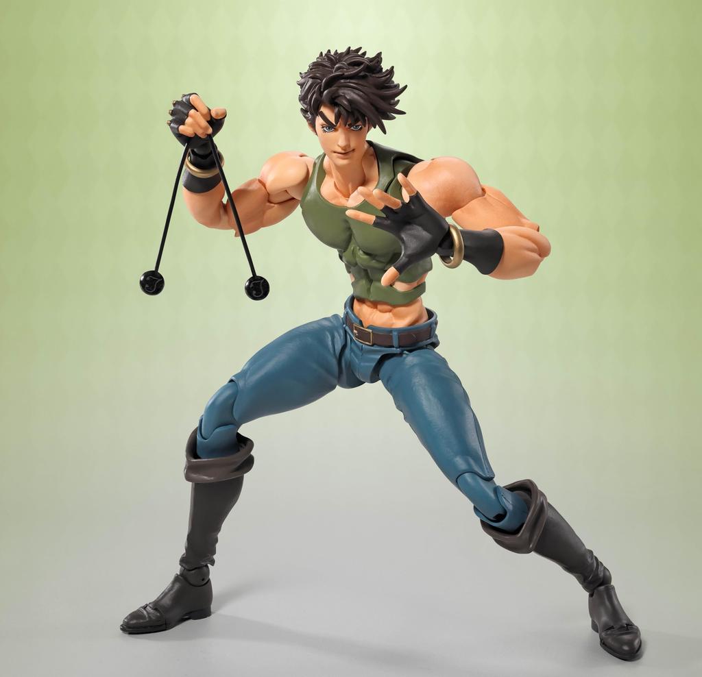 TAMASHII NATIONS Bizarre Adventure Joseph ca. und Actionfigur S.H.Figuarts JoJo's Adventure Joestar, 172mm, PVC, ABS, Stoff,
