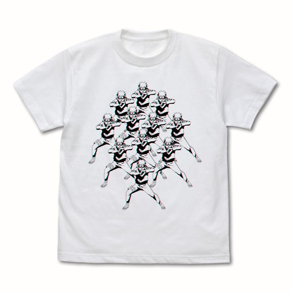 

COSPA NARUTO Shippuden Uzumaki Naruto Clone WHITE L Size [Official] Shadow Technique T-Shirt белый