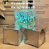1Pc DIY Creative Tulip Flower Sea Cube 3D Night Light Handmade Craft Tulips Bedroom Lamp Girlfriend Couple Birthday Gift