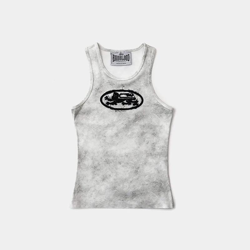 Korean Badblood BCAC Retro Distressed Spicy Girl Camisole Vest Small