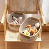 Cotton Rope Basket Storage Basket With Handles Desktop Organizer Woven Basket For Clothes Towels Toys Cosmetics Nursery Bedroom