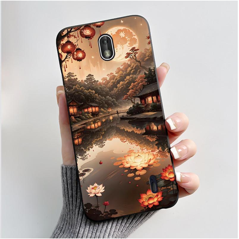 Matte Soft TPU Case For Nokia 1 Plus 2 2.1 2.2 Phone Case Luxury Cute Love Rabbit Funny Cat Black Silicone Ultra Thin Back Cover