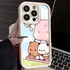 Phone Case for iPhone 17 Air 16E 15 16 Pro Max Bubu Dudu Cartoon Cute Cover 14 Plus 13 12 Mini Soft Shell Silicone Fundas