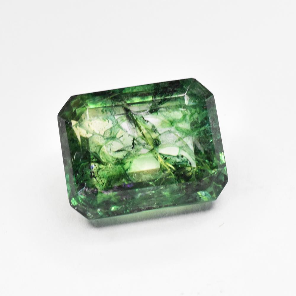 Natural Green Emerald Loose Gemstone 10.10 ct with Emerald Cut for Jewelry Making and Crafts