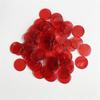 100Pcs 19Mm Transparent Chips Plastic Counting Supplies Counters For Maths Board Game Token