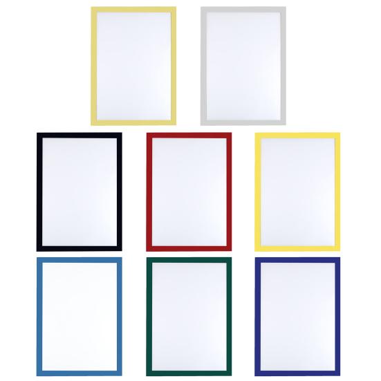 Magnetic Sign Holder Wall Mount Self-Adhesive Display Picture Frame Waterproof Clear PVC Document Holder for Home School Office Wall Door Refrigerator