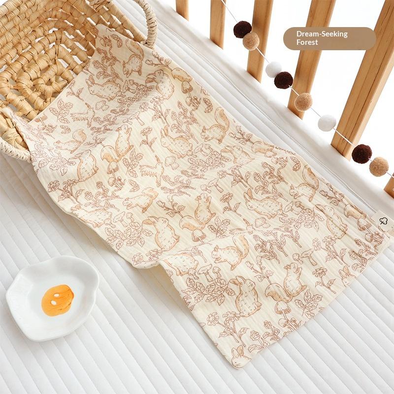 25X50Cm Baby Six-Layer Pure Cotton Gauze Small Towel Face Towel Square Towel Mouth Towel Baby Washcloth