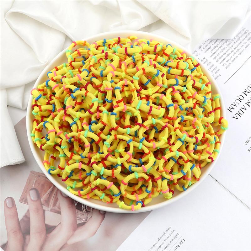 30/50/100 buc/Set Colorate Mici Elastice de Păr Fete Drăguțe Elastice de Păr cu Elasticitate Ridicată Accesorii de Păr pentru Copii Suport Coadă de Cal Bandă de Păr