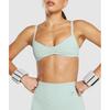 Gymshark Elevate Ruched Sports Bra Morning Blue B3b3e Udbn