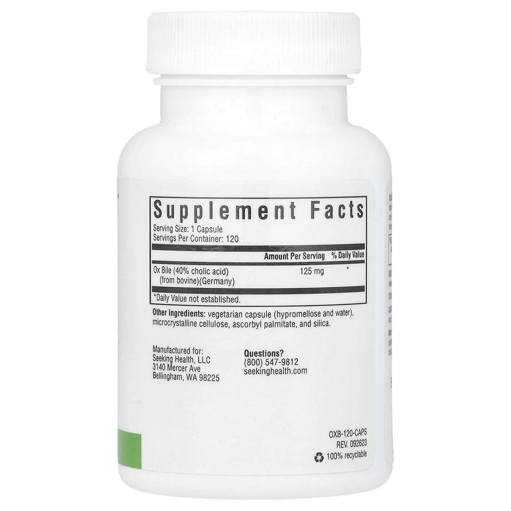 Beef Bile, 125Mg, 120 Capsules