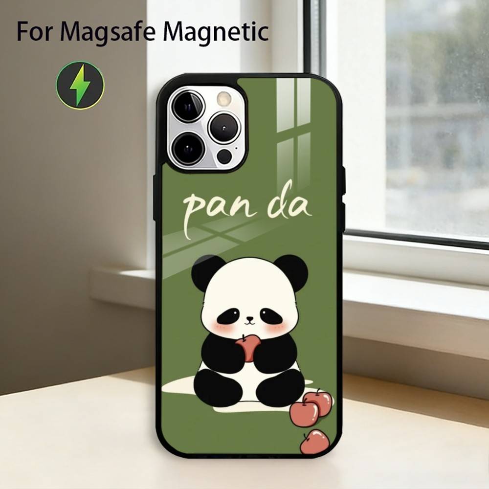 Cute F-Fubao Animal P-Panda Phone Case For iPhone17,16,15,14,13,12,11 Plus,Pro Magnetic with Magsafe Wireless Charging