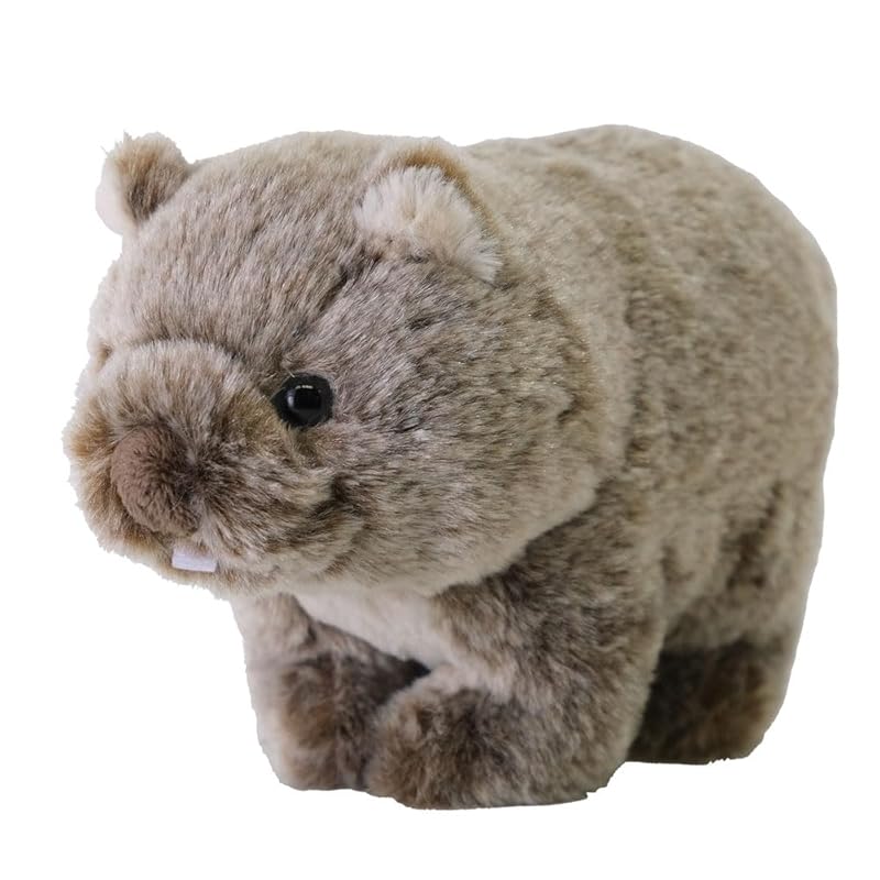 SunLemon Fluffies Small Wombat Plush Toy, 9 x 18 x 11.5 cm, Cute Rare Animal Series, P-1413