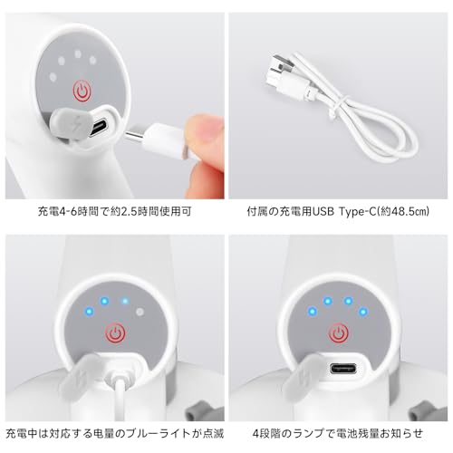 SANLIKE Electric Watering Can Sprayer, 2L Large Capacity, Extension Nozzle, Side Water Inlet, Automatic, Type-C Rechargeable, Compact, Convenient for