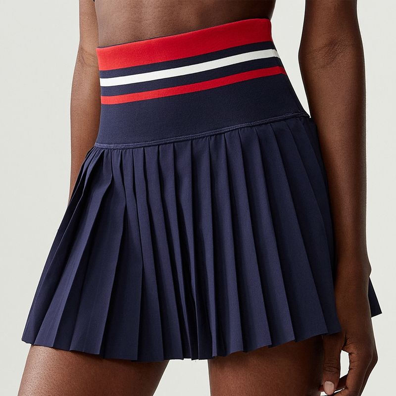 Sports Fitness Yoga Wear Suit Female Exposure-Proof Skirt Pocket Tennis Skirt Quick-Drying Shockproof Beauty Back Exercise Bra