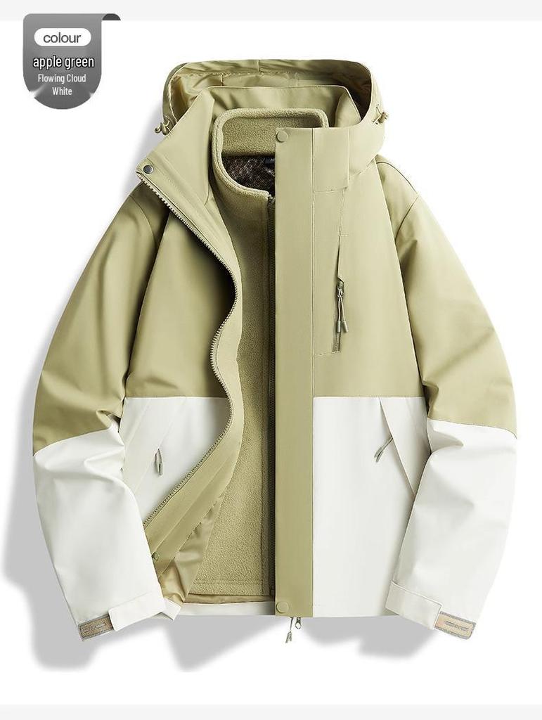 2024 Outdoor Mountain 3-in-1 Windproof & Light Rainproof Mountaineering Suit for Men & Women