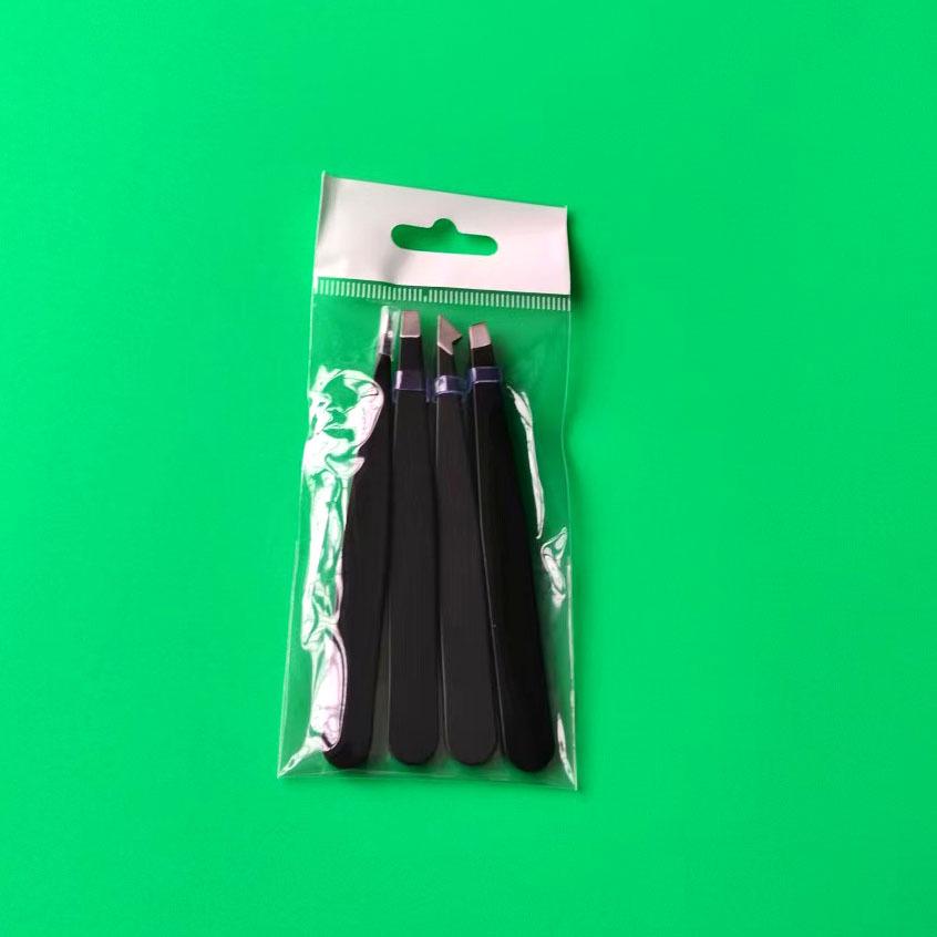 Portable Stainless Steel Eyebrow Tweezers for Precision Plucking