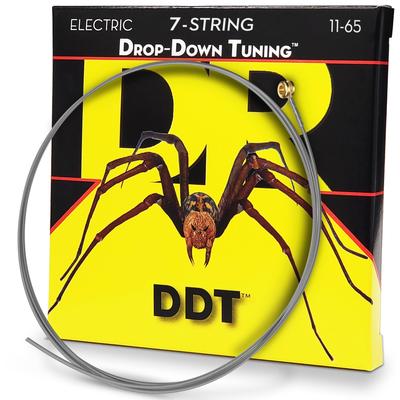 DR Electric String 7 Saiten Drop-Down-Tuning vernickelt .011-.065 DDT7-11 []